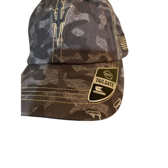 Arizona State Sun Devils OHT Military Men's Top of the World Camo Grey Hat New - Picture 4 of 9